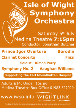 IWSO July 2014 concert poster